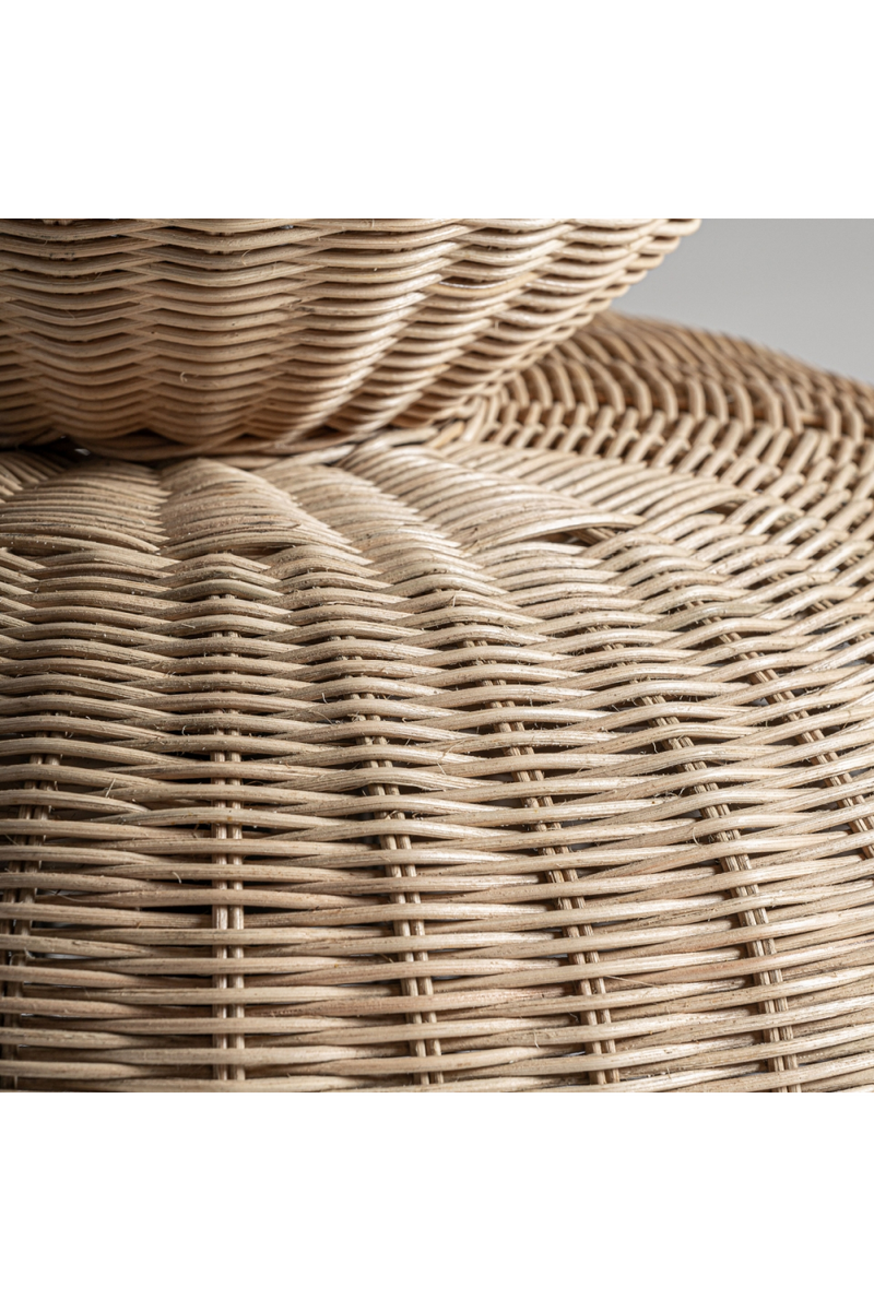 Stacked Rattan Boho Floor Lamp | Vical Home Tekax | Woodfurniture.com