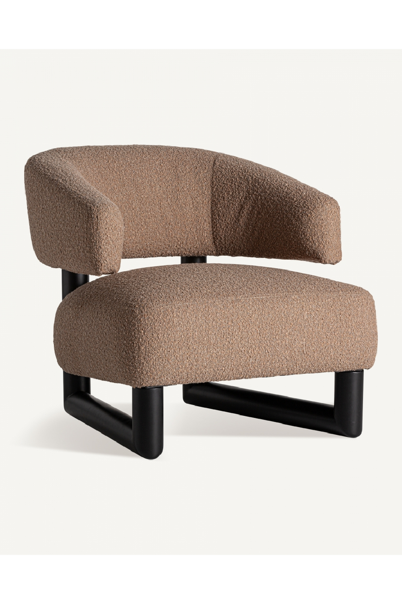 Brown Upholstered Lounge Armchair | Vical Home | Woodfurniture.com