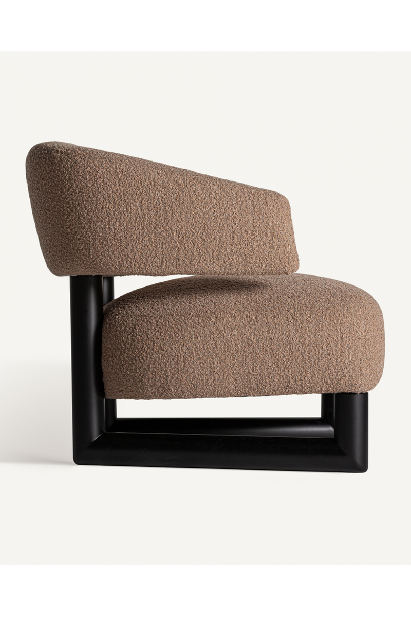 Brown Upholstered Lounge Armchair | Vical Home | Woodfurniture.com