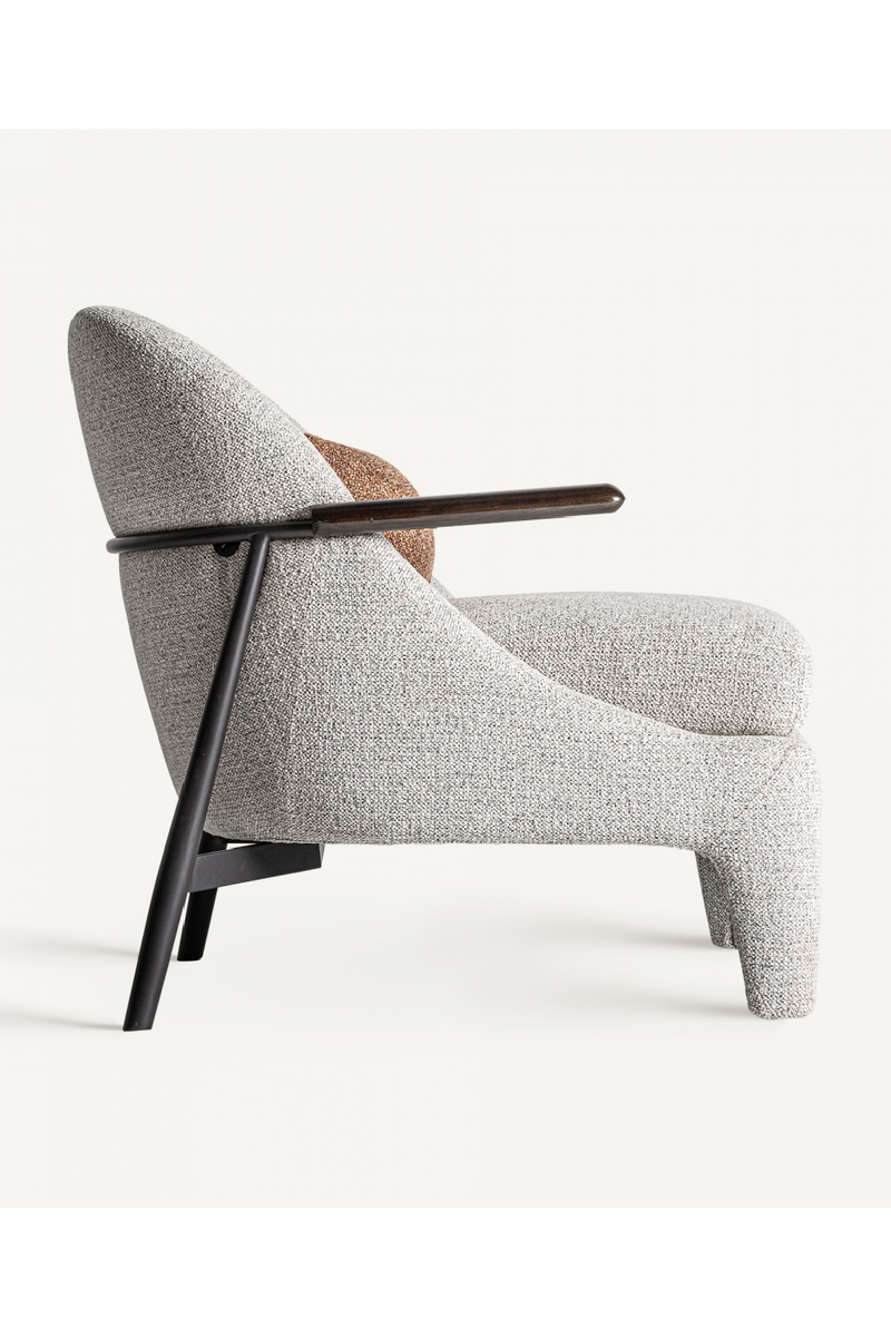 Gray Modern Lounge Armchair | Vical Home Herzele | Woodfurniture.com