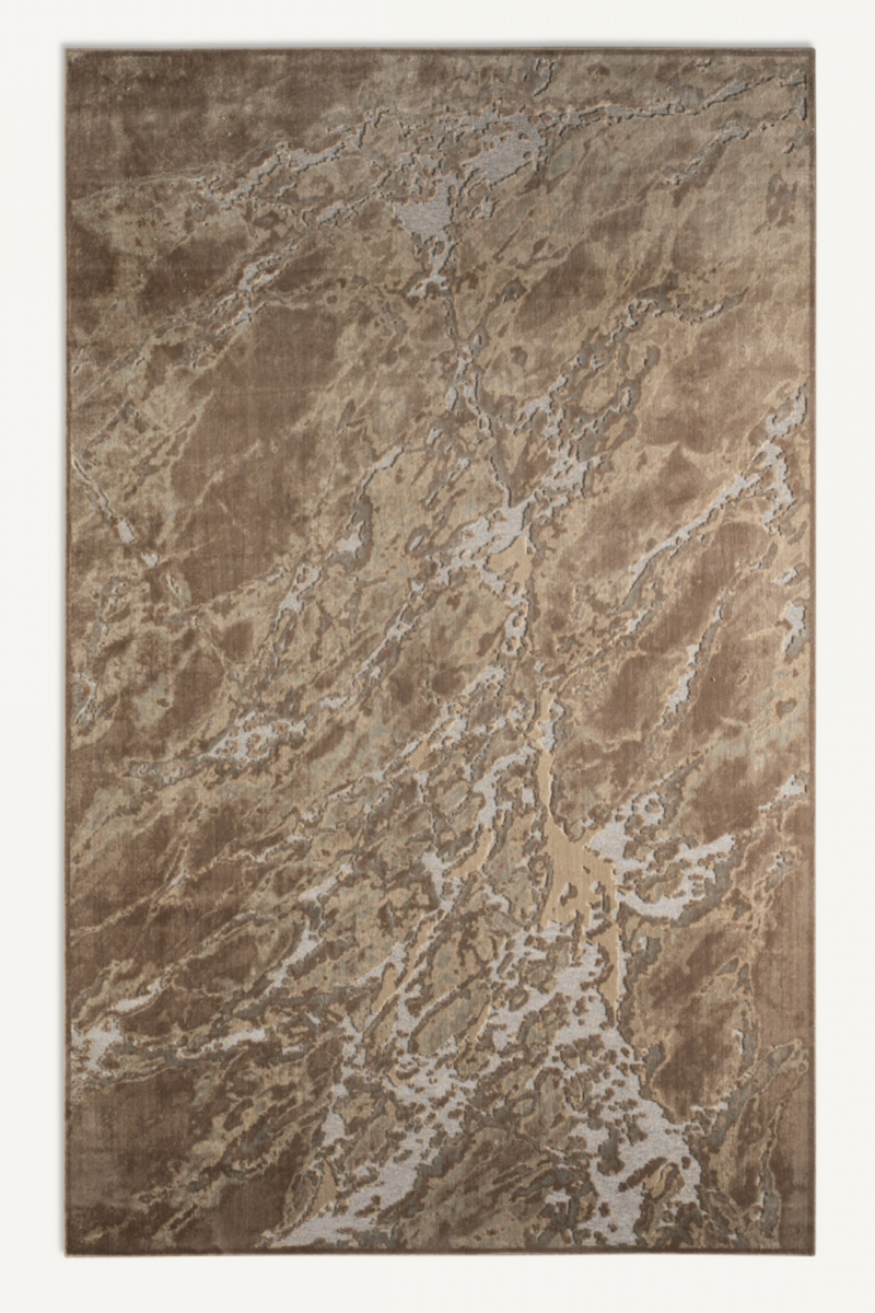 Brown Viscose Area Rug 10' x 6'5" | Vical Home Jena | Woodfurniture.com