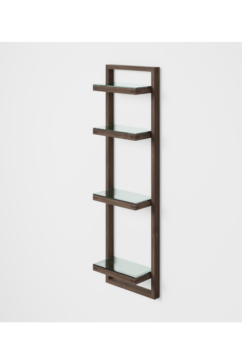 Walnut Bathroom Wall Shelf | Wireworks Zone | Woodfurniture.com