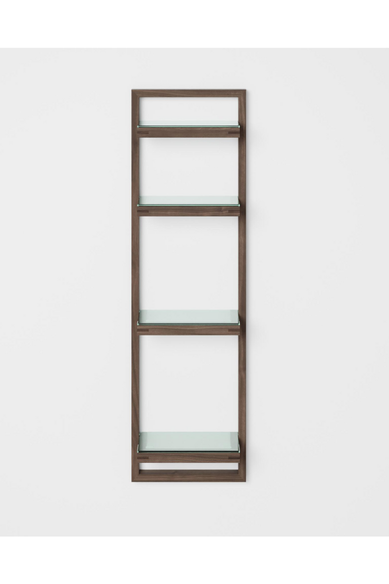 Walnut Bathroom Wall Shelf | Wireworks Zone | Woodfurniture.com