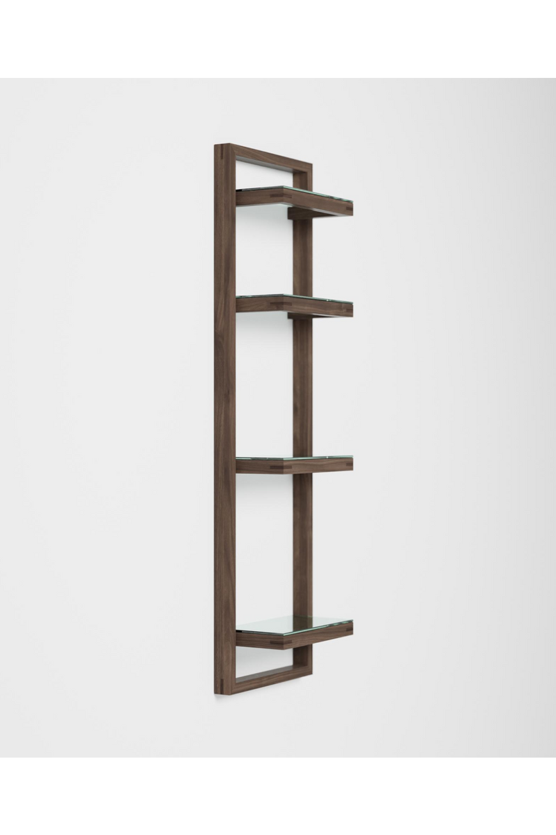 Walnut Bathroom Wall Shelf | Wireworks Zone | Woodfurniture.com