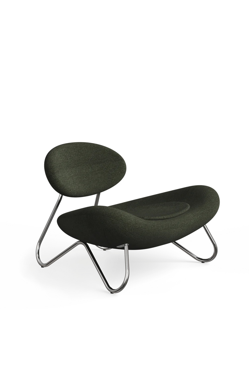 Dark Green Modern Lounge Chair | WOUD Meadow | Woodfurniture.com