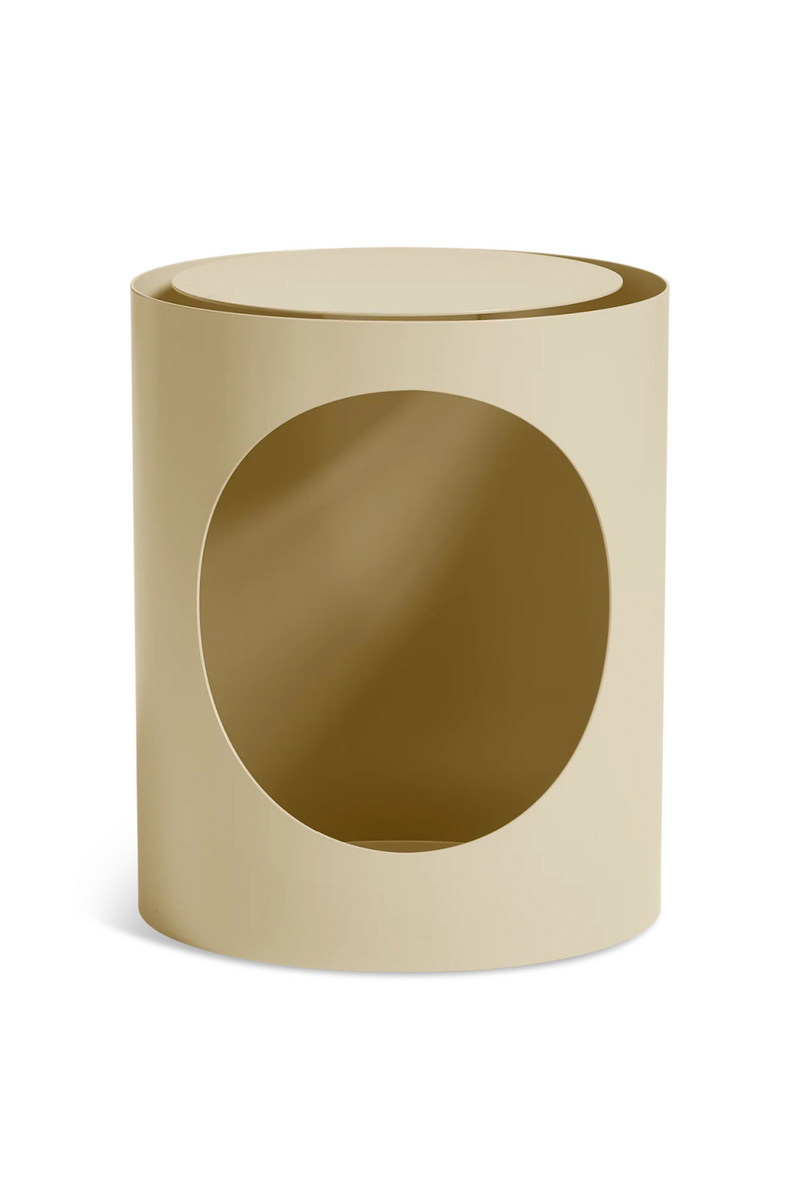 Cylindrical Metal Side Table | WOUD Tabl | Woodfurniture.com