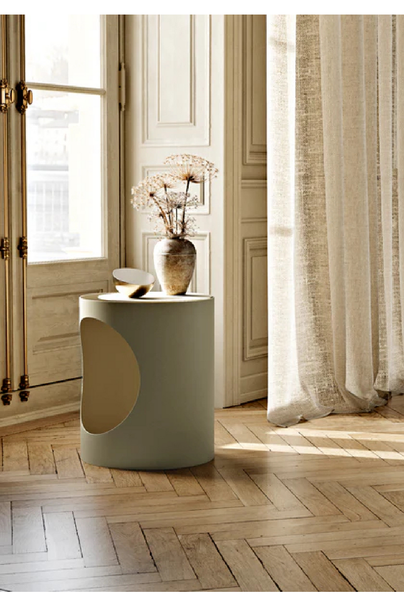 Cylindrical Metal Side Table | WOUD Tabl | Woodfurniture.com