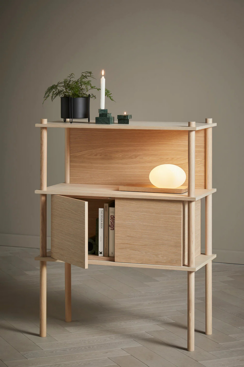 Oak 2-Door Modular Cabinet | WOUD Elevate | Woodfurniture.com