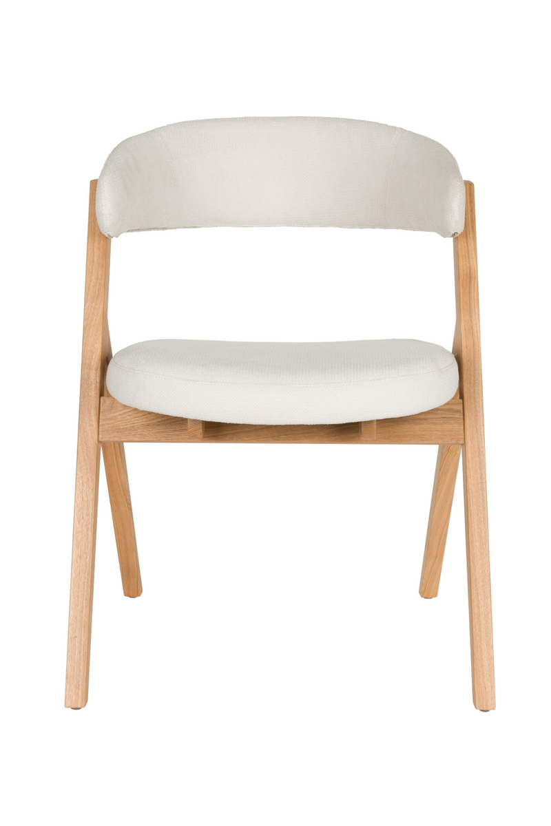 Oak Curved Dining Chairs (2) | Zuiver Pom | Woodfurniture.com