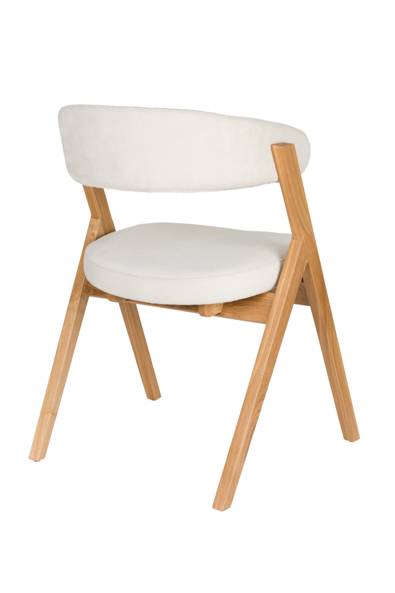 Oak Curved Dining Chairs (2) | Zuiver Pom | Woodfurniture.com