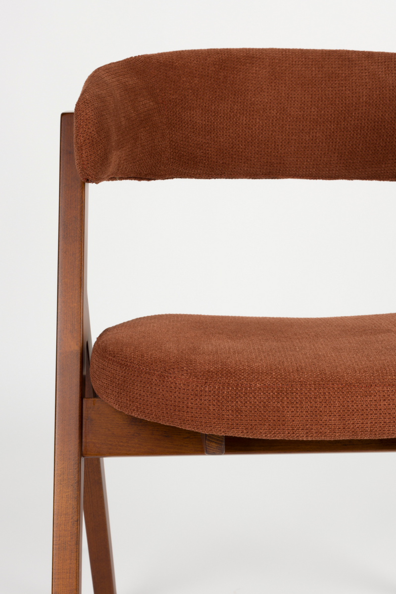 Oak Curved Dining Chairs (2) | Zuiver Pom | Woodfurniture.com