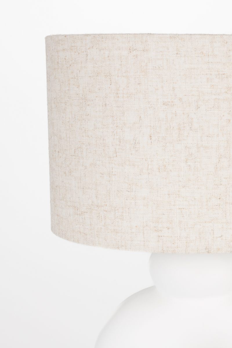 White Curved Table Lamp | Zuiver Bibi | Woodfurniture.com