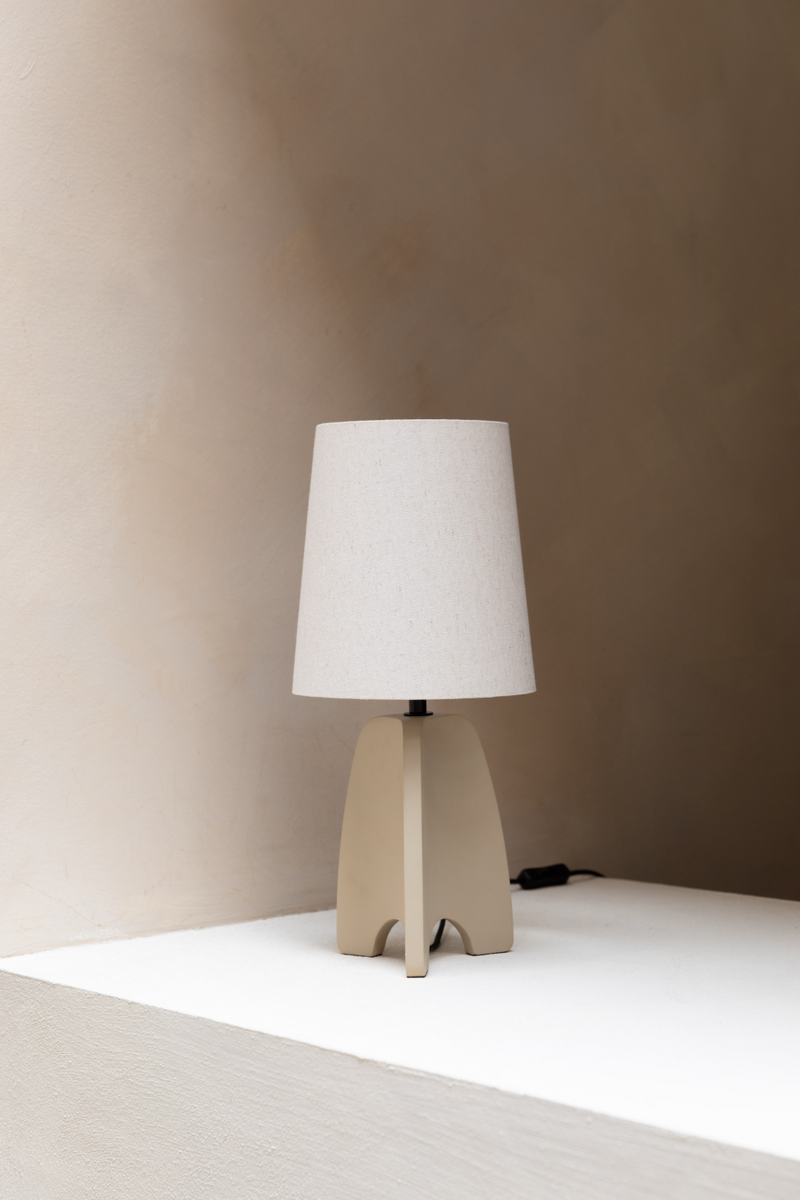 Beige Concrete Table Lamp | Zuiver Saba | Woodfurniture.com