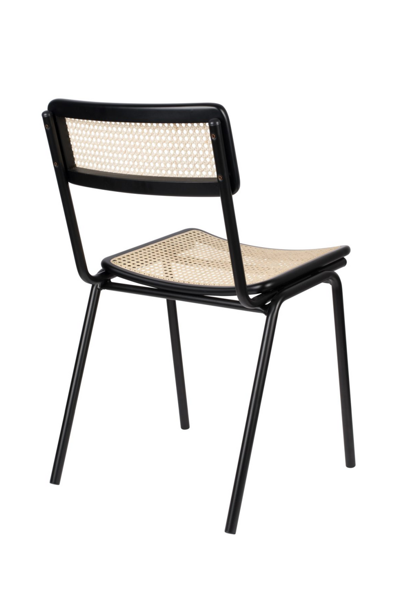 Beech Framed Rattan Dining Chairs (2) | Zuiver Jort | Woodfurniture.com