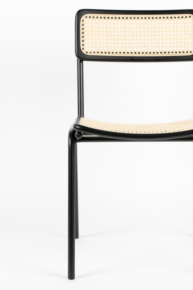 Beech Framed Rattan Dining Chairs (2) | Zuiver Jort | Woodfurniture.com