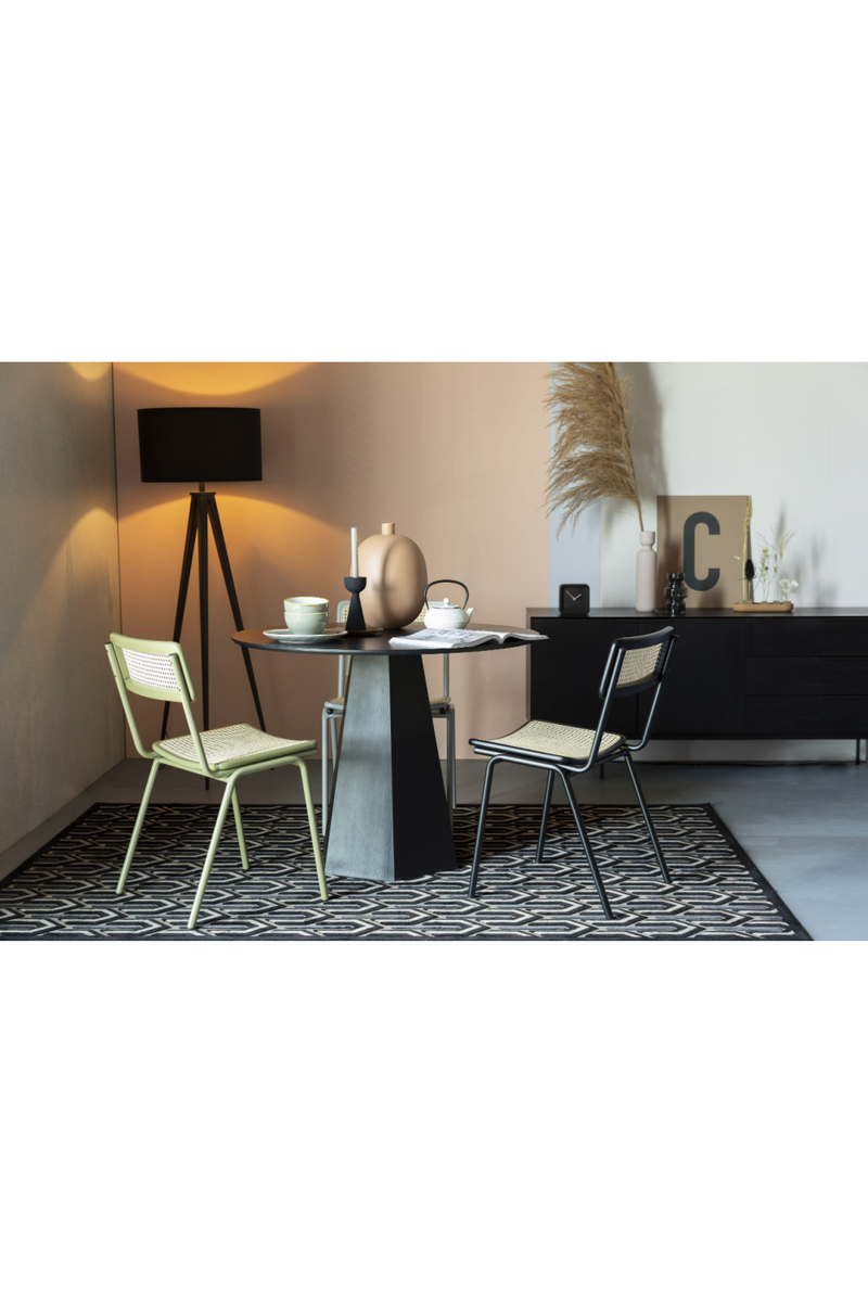 Beech Framed Rattan Dining Chairs (2) | Zuiver Jort | Woodfurniture.com