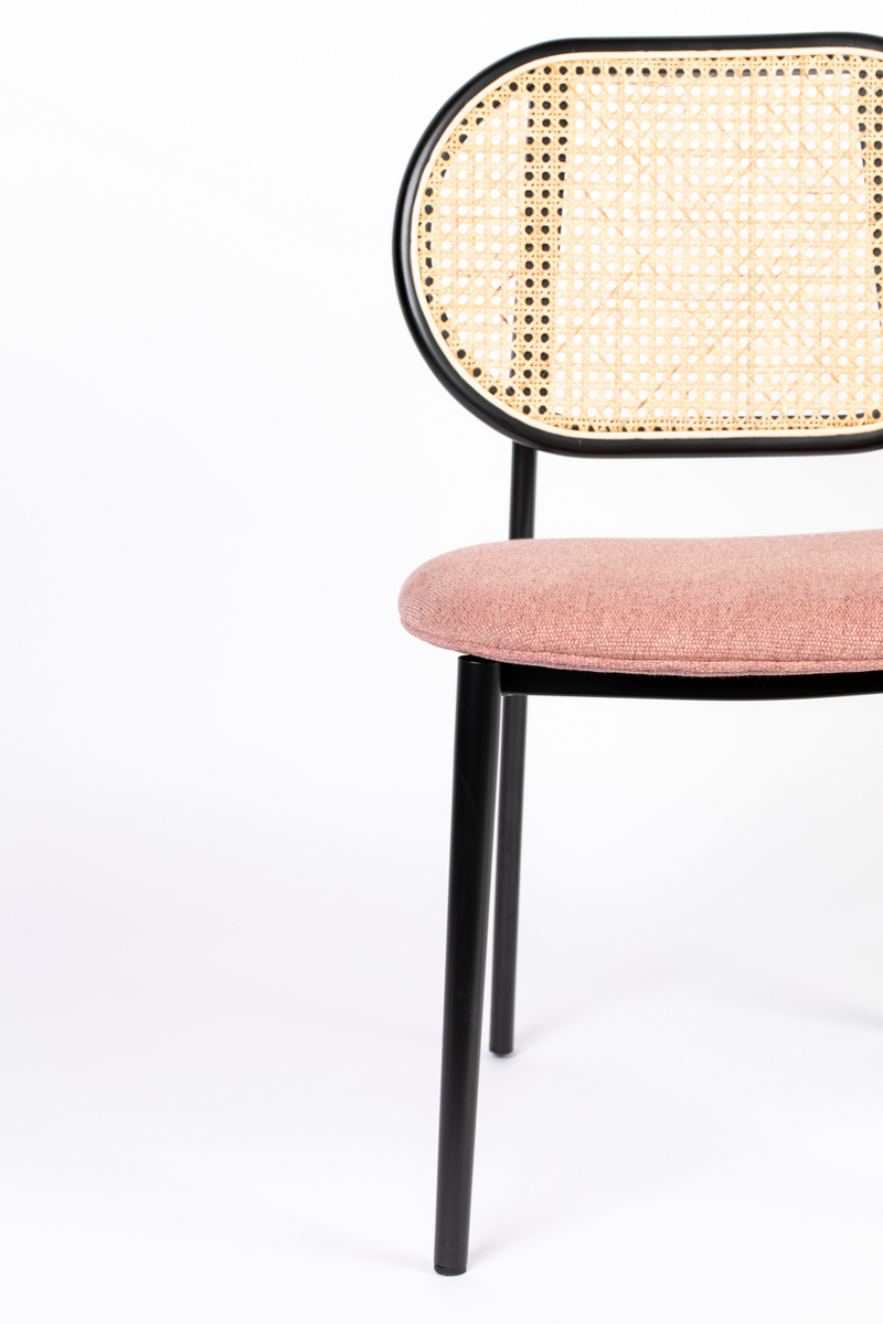 Rattan Back Dining Chair | Zuiver Spike | Woodfurniture.com