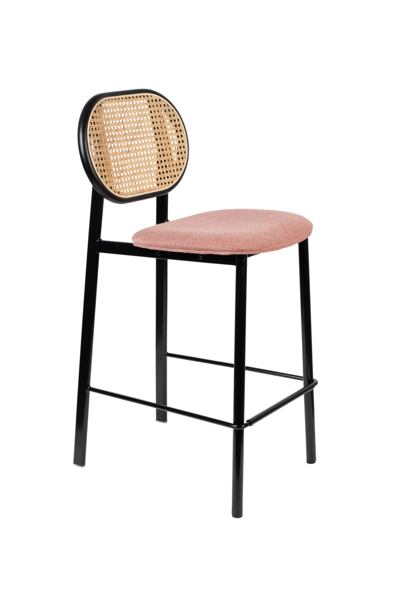 Rattan Backrest Counter Stool | Zuiver Spike | Woodfurniture.com