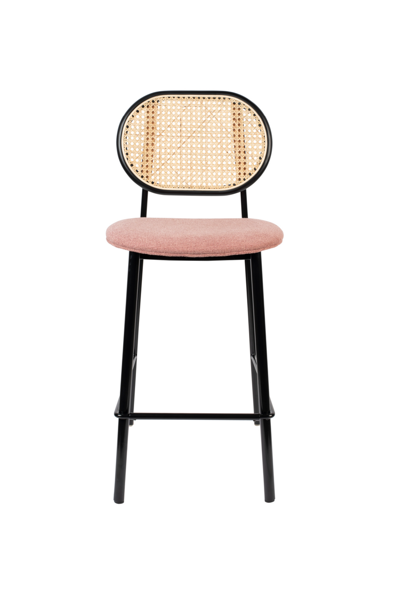 Rattan Backrest Counter Stool | Zuiver Spike | Woodfurniture.com