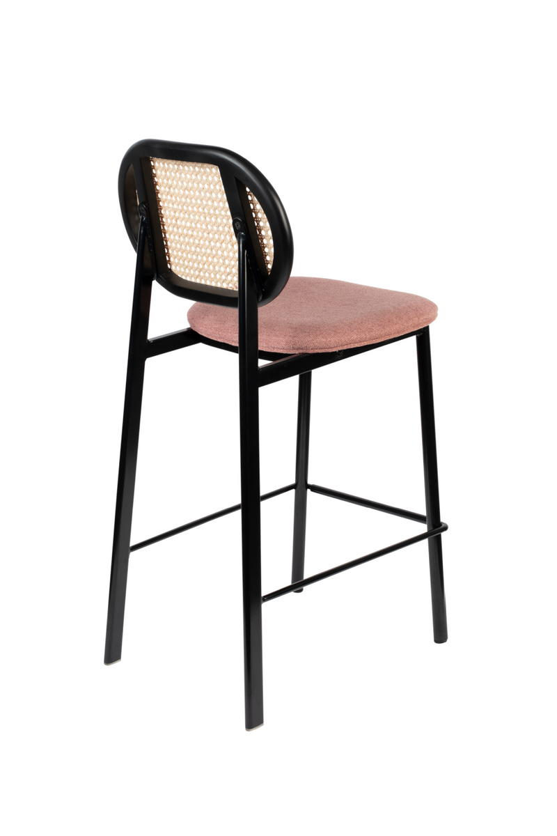 Rattan Backrest Counter Stool | Zuiver Spike | Woodfurniture.com