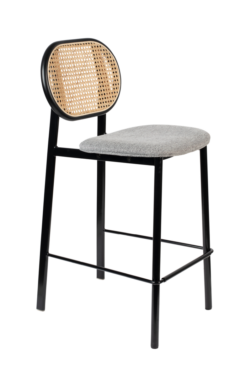 Rattan Backrest Counter Stool | Zuiver Spike | Woodfurniture.com