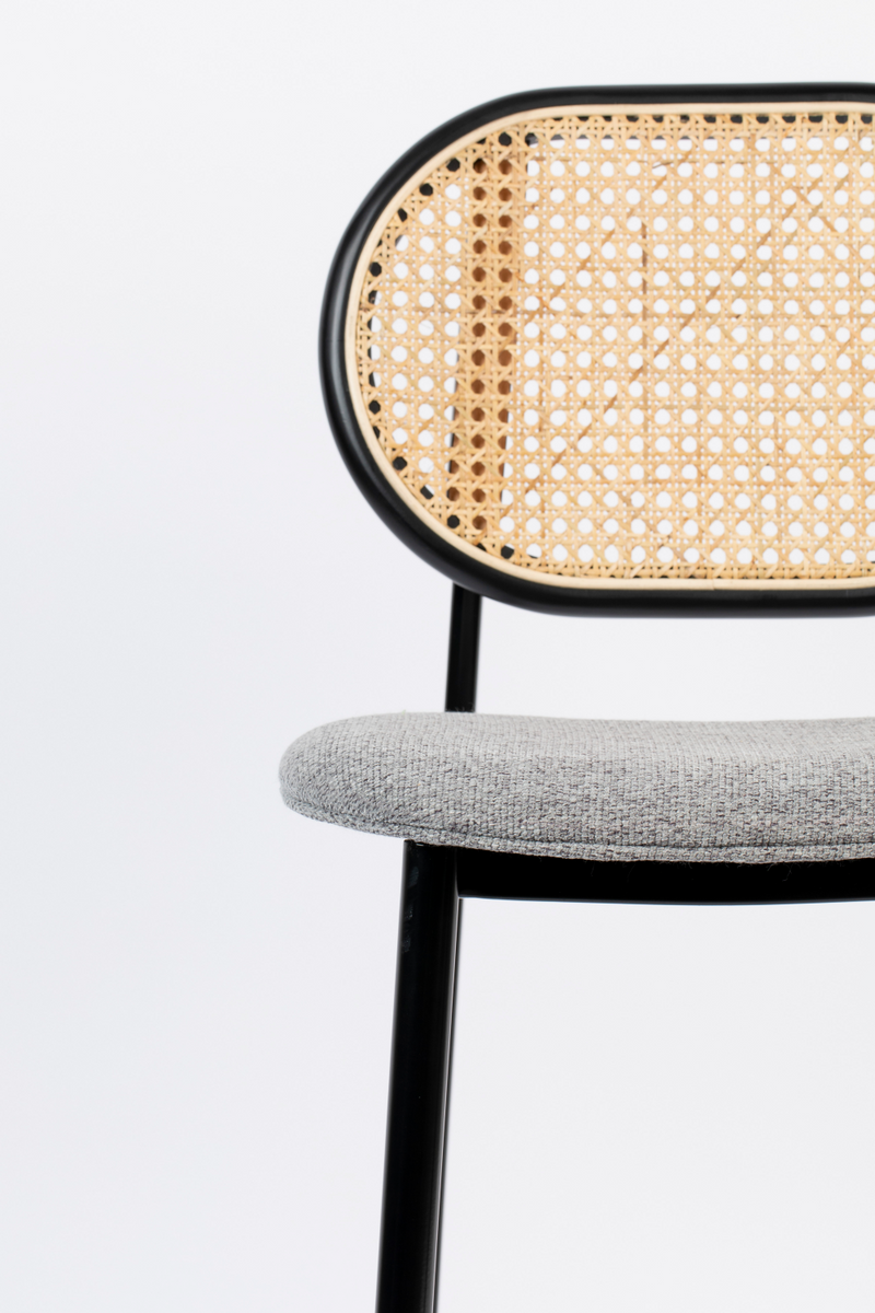 Rattan Backrest Counter Stool | Zuiver Spike | Woodfurniture.com