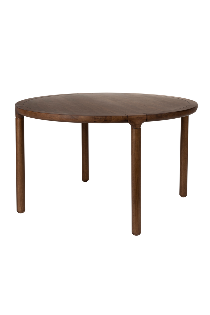 Walnut Round Dining Table | Zuiver Storm | Woodfurniture.com