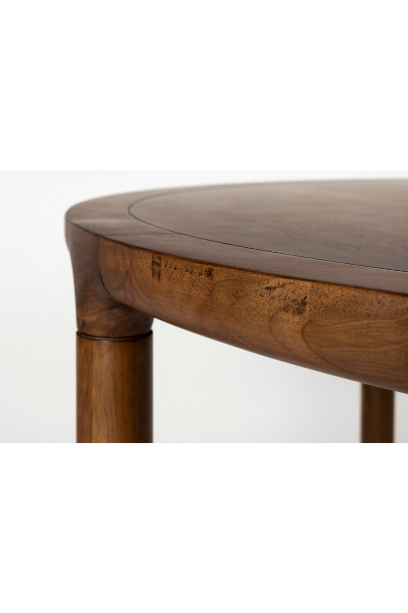 Walnut Round Dining Table | Zuiver Storm | Woodfurniture.com