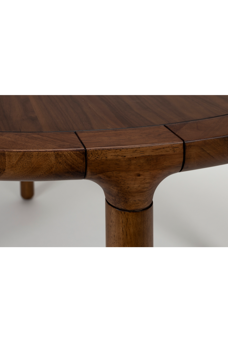 Walnut Round Dining Table | Zuiver Storm | Woodfurniture.com