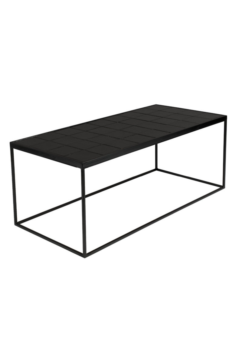 Black Tile Top Coffee Table | Zuivere Glazed | Woodfurniture.com