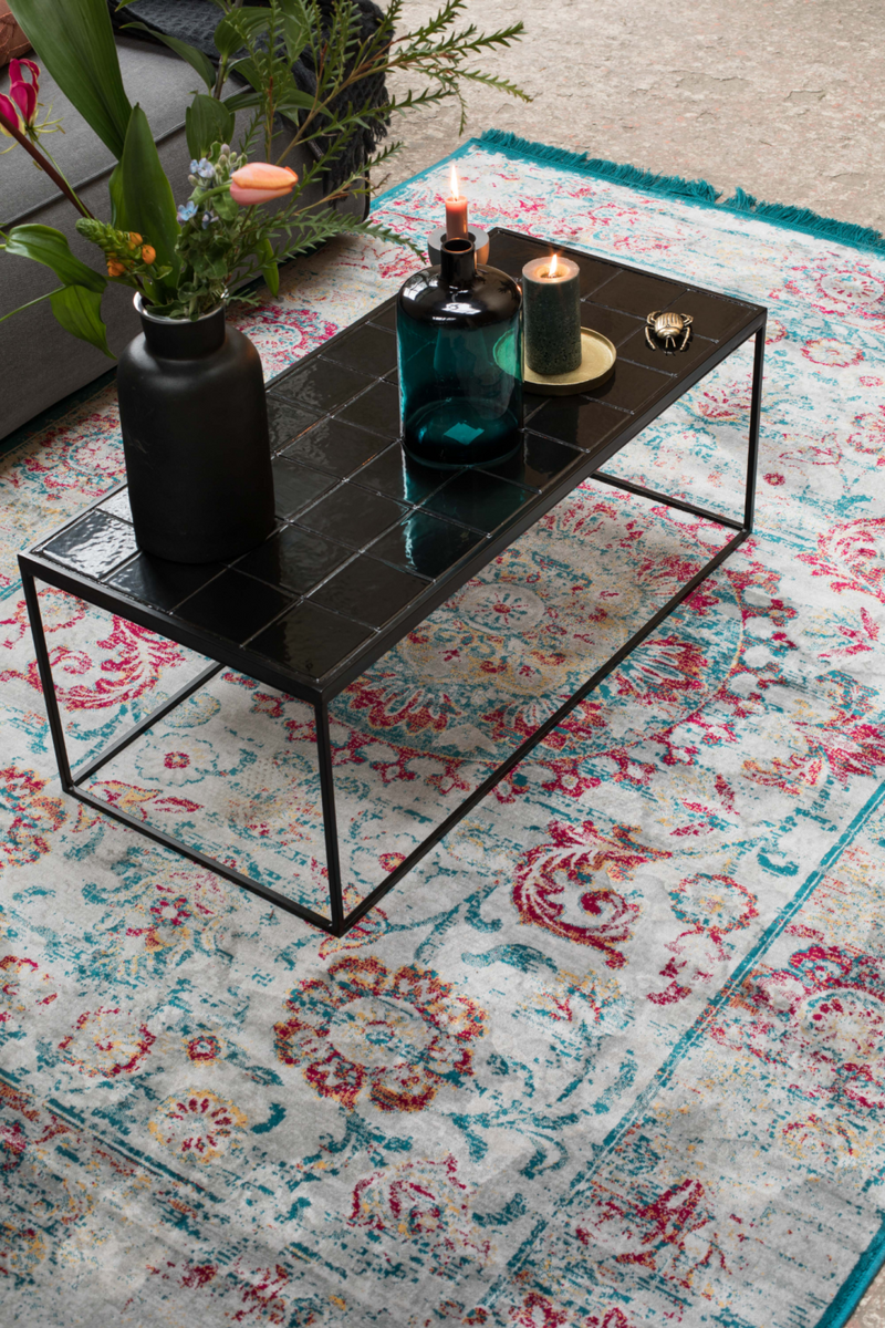 Black Tile Top Coffee Table | Zuivere Glazed | Woodfurniture.com