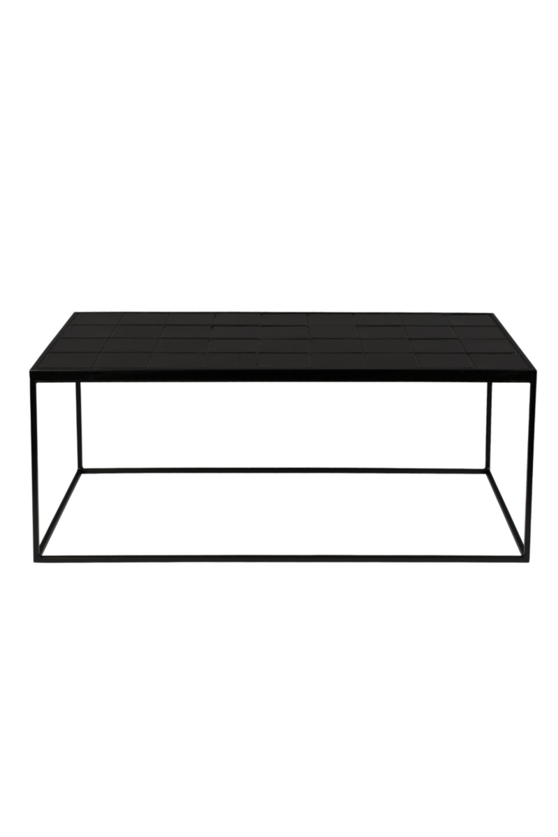 Black Tile Top Coffee Table | Zuivere Glazed | Woodfurniture.com