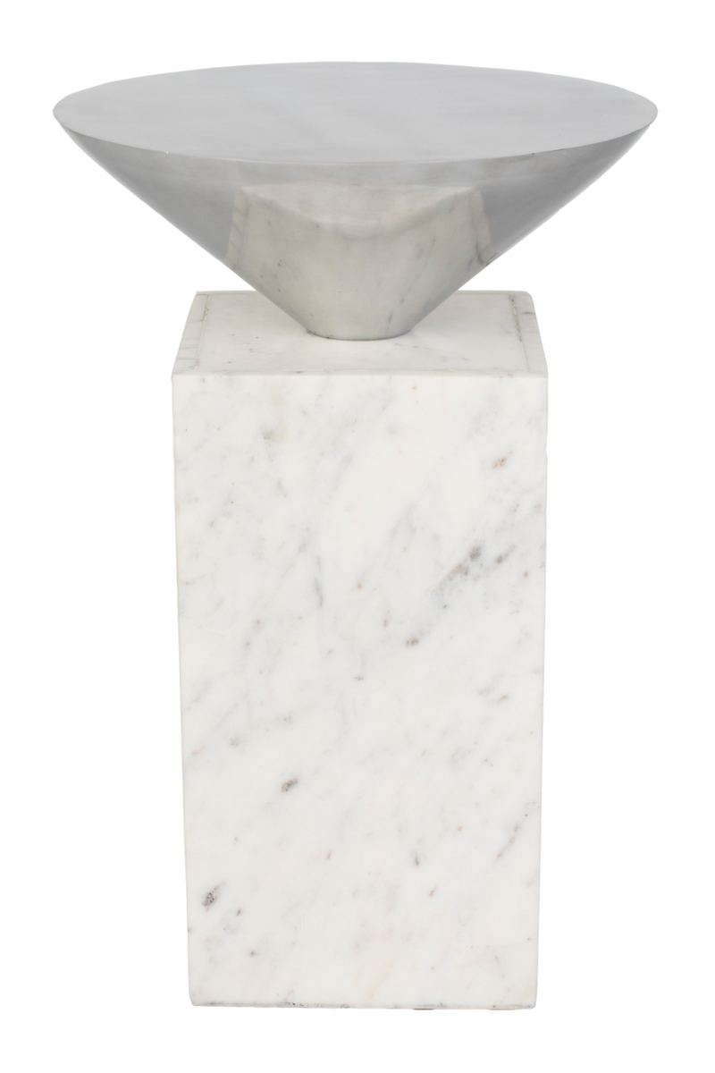 Marble Geometrical Side Table | Zuiver Pride | Woodfurniture.com