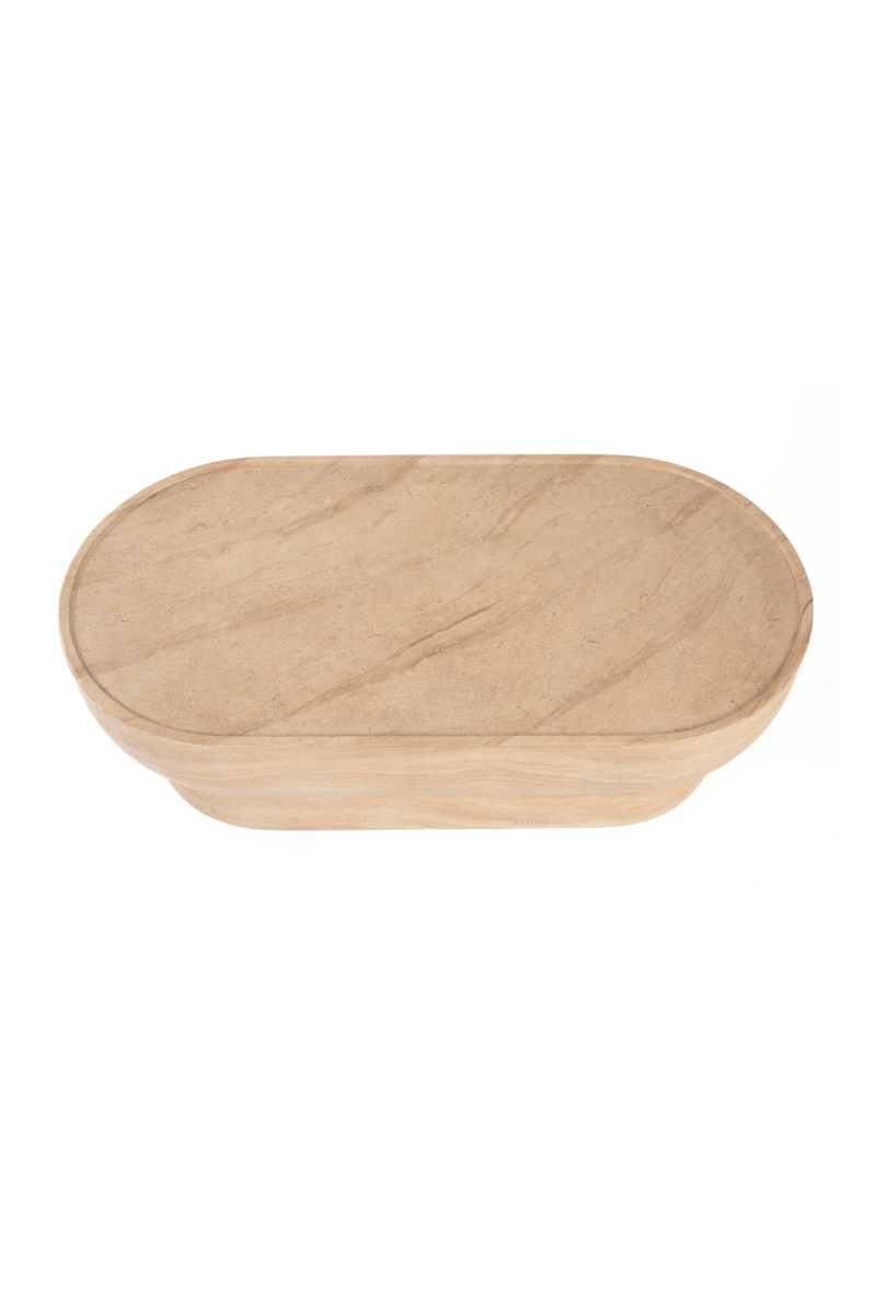 Minimalist Travertine Coffee Table | Zuiver Noble | Woodfurniture.com