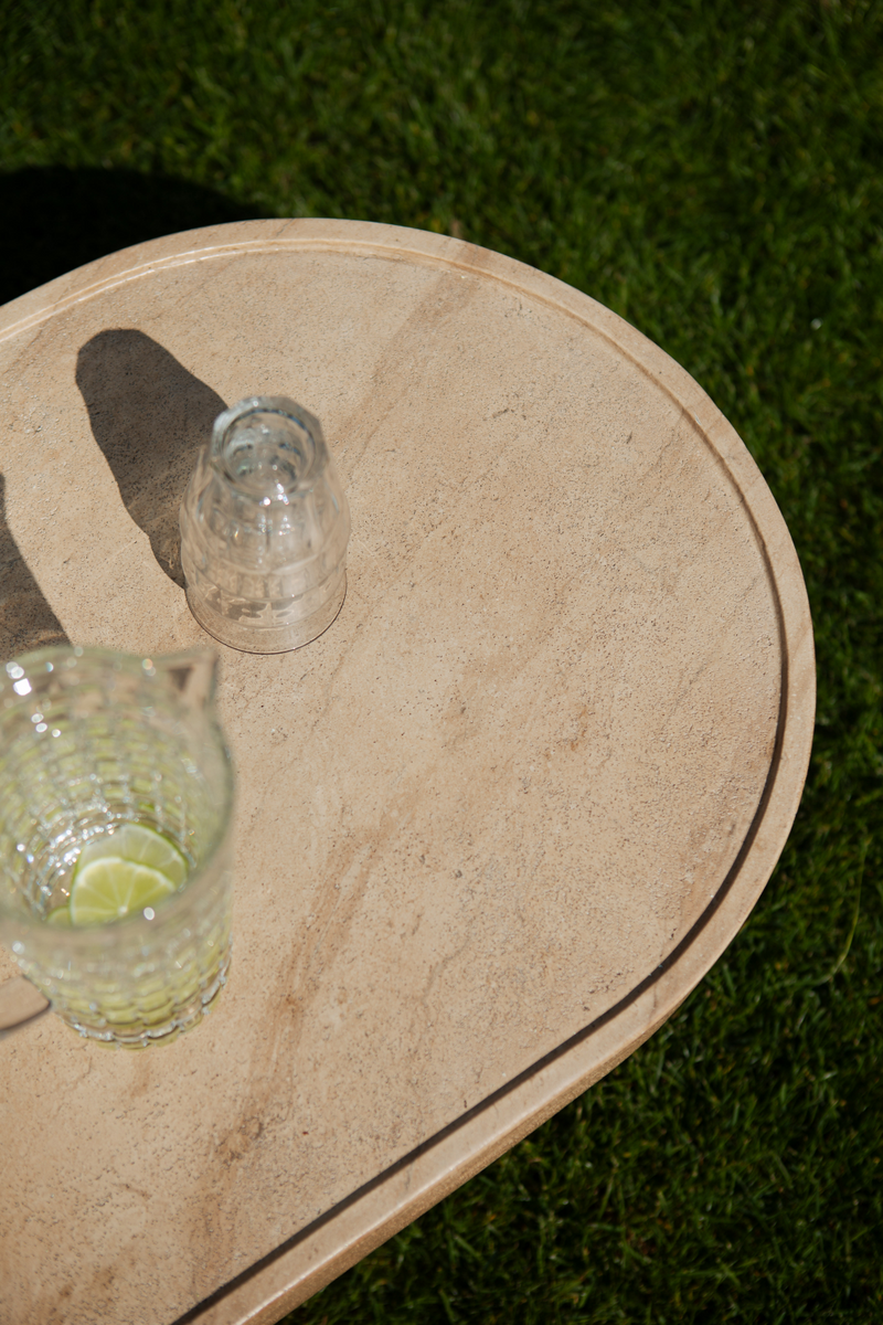 Minimalist Travertine Coffee Table | Zuiver Noble | Woodfurniture.com