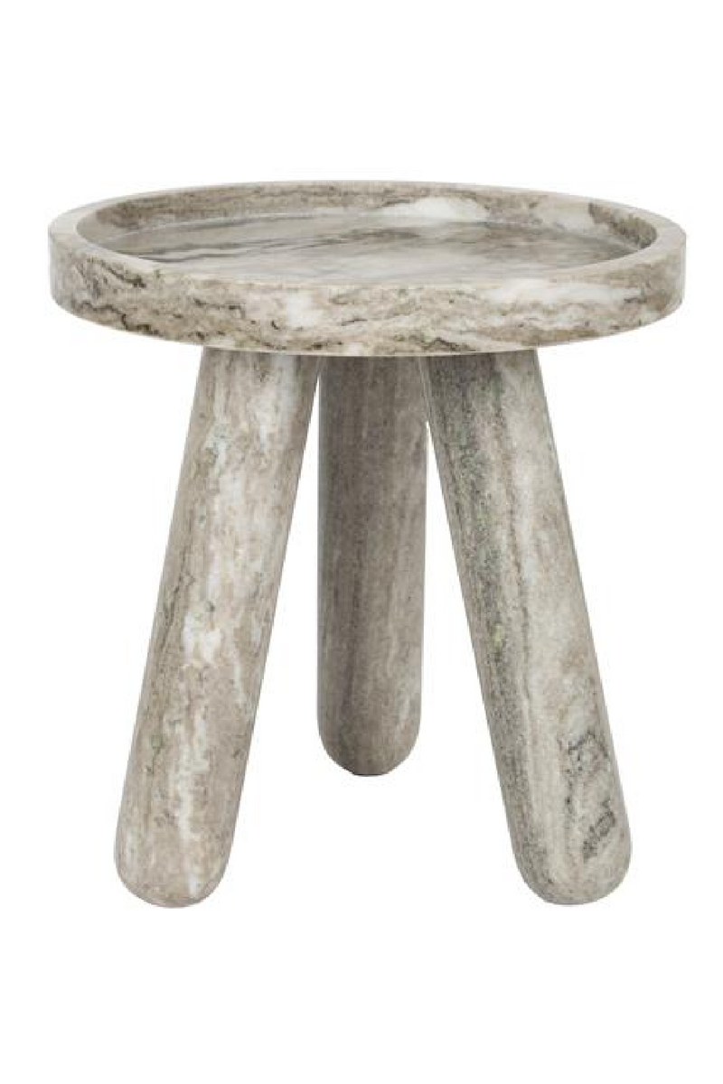 Brown Marble Tripod Side Table | Zuiver Cosmopolitan | Woodfurniture.com