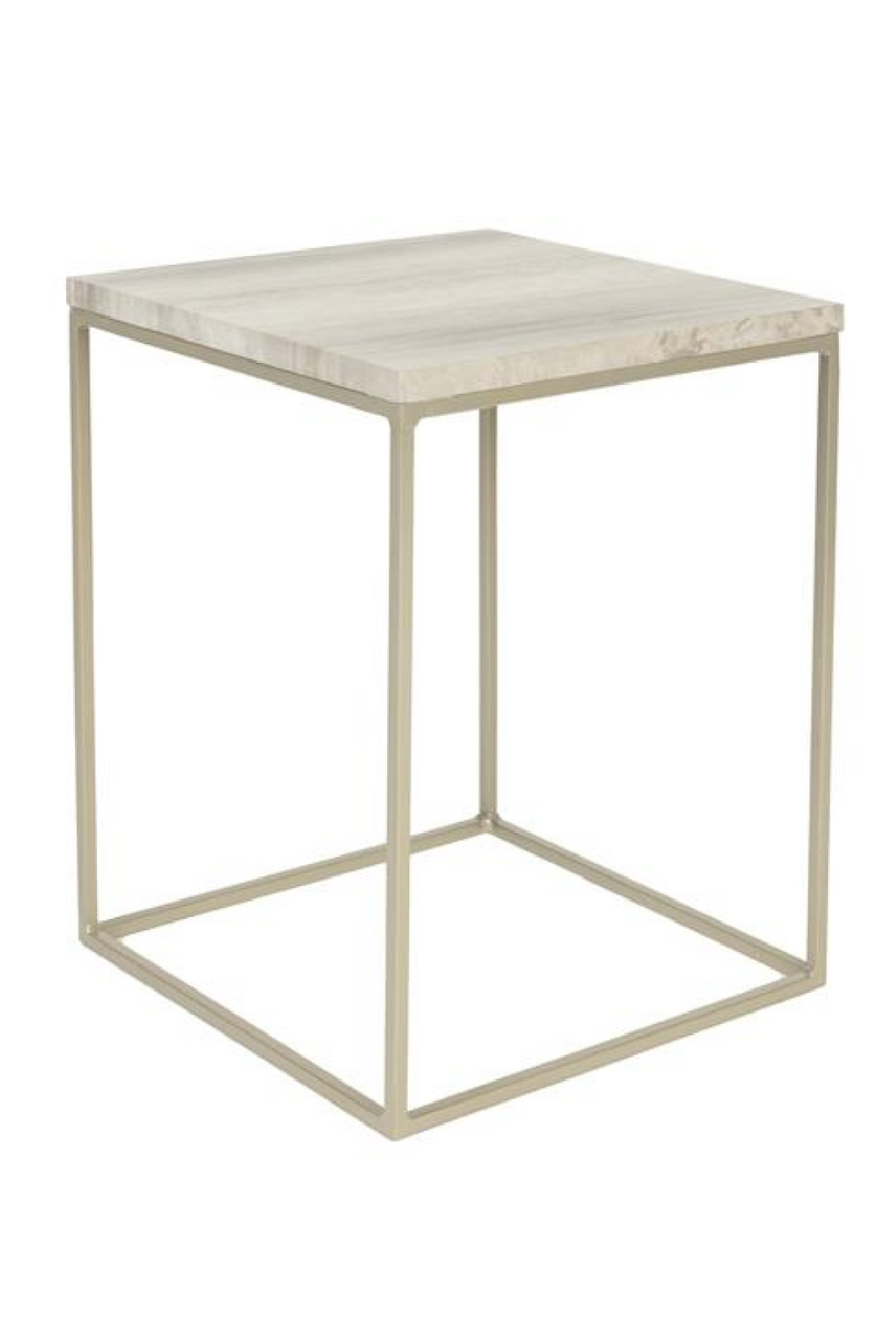 Gray Marble Side Table | Zuiver Stray | Woodfurniture.com