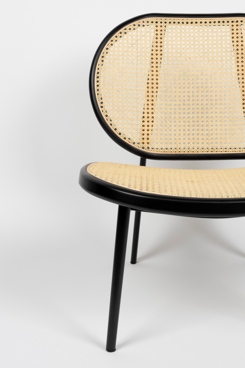 Webbed Rattan Lounge Chair | Zuiver Spike | Woodfurniture.com