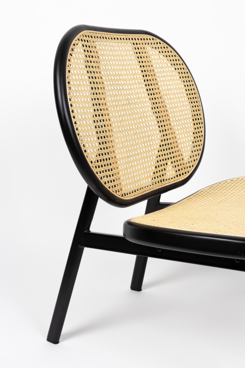 Webbed Rattan Lounge Chair | Zuiver Spike | Woodfurniture.com