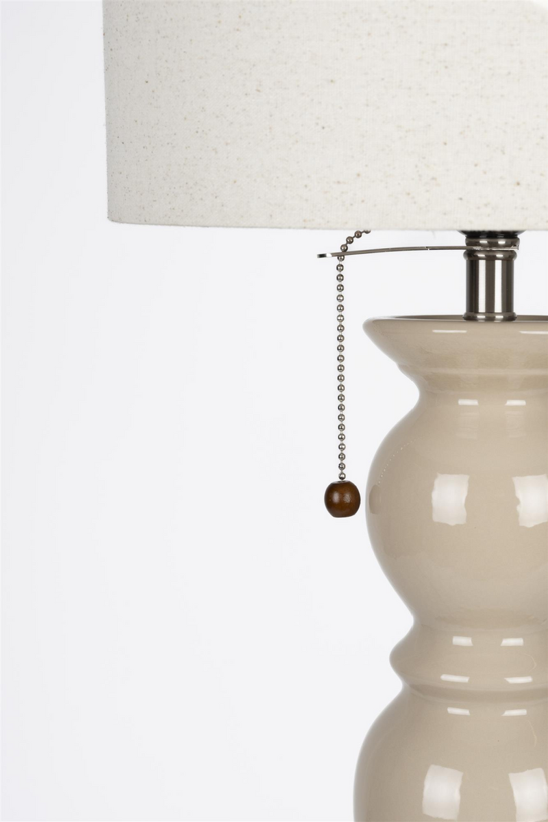 Beige Ceramic Floor Lamp | Zuiver Brew | Woodfurniture.com