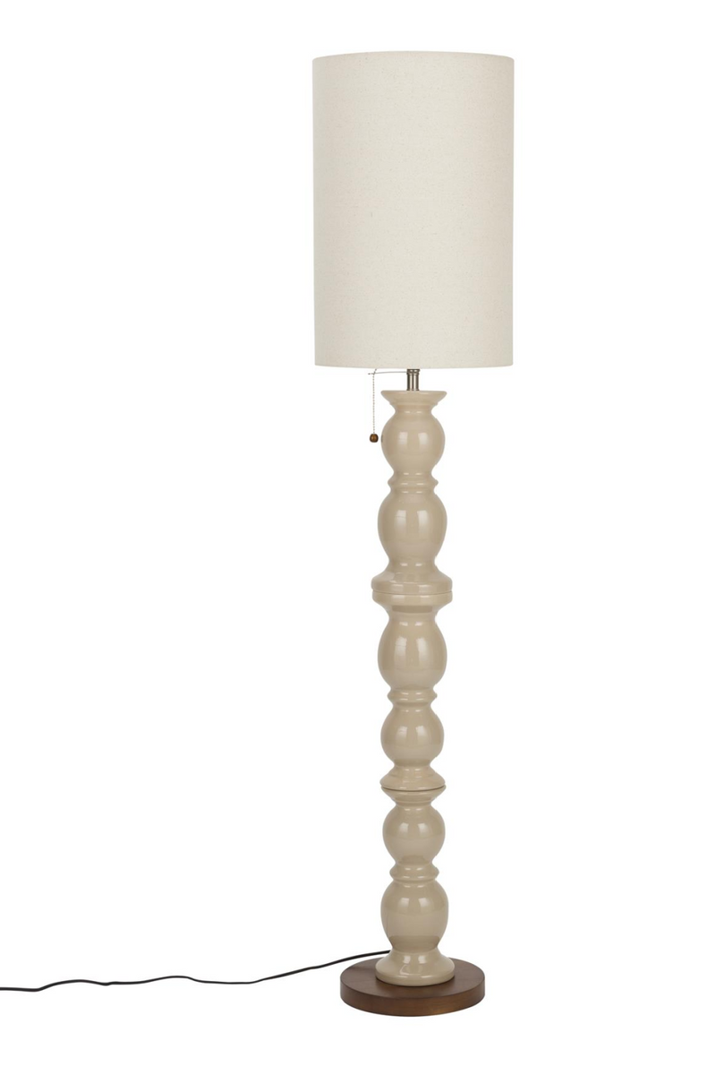 Beige Ceramic Floor Lamp | Zuiver Brew | Woodfurniture.com