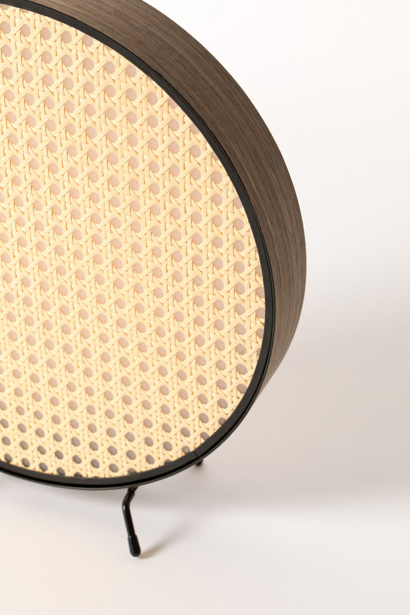 Round Rattan Table Lamp | Zuiver Sien | Woodfurniture.com