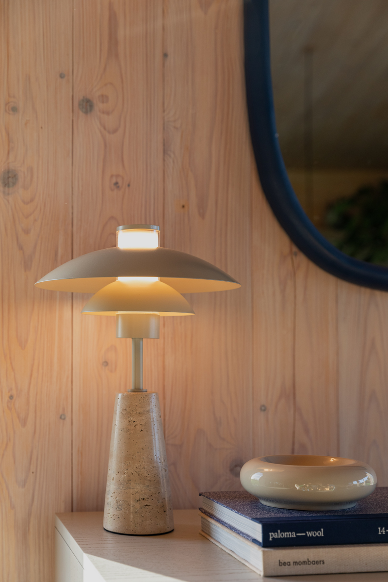 Beige Metal Table Lamp | Zuiver Cole | Woodfurniture.com