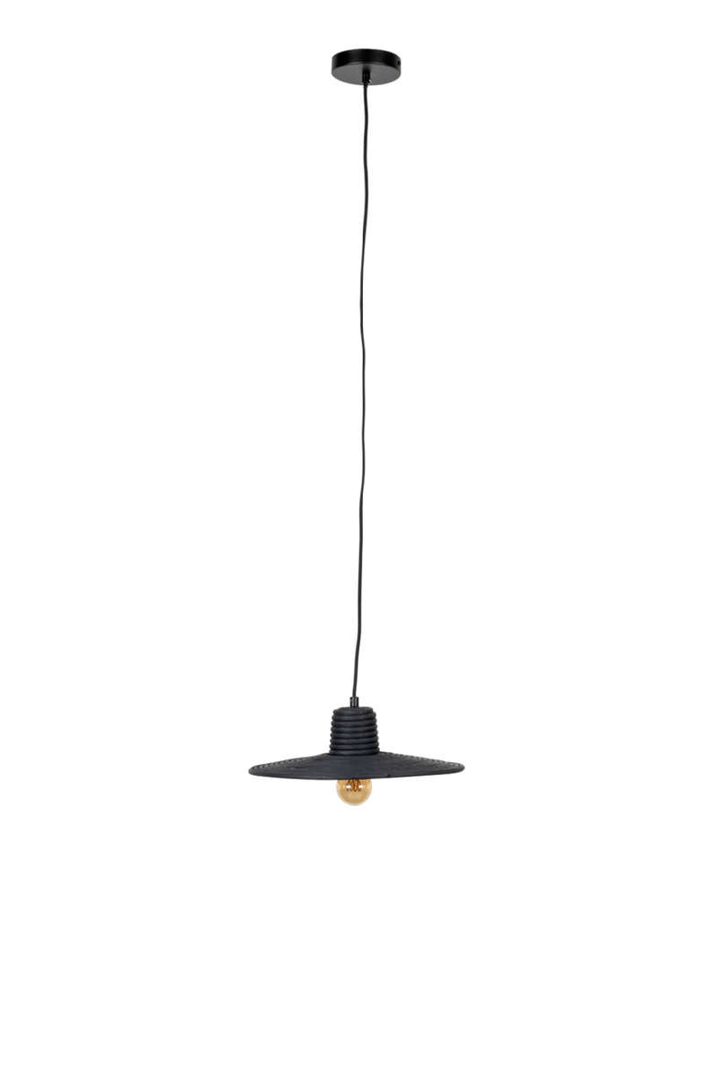 Black Rattan Pendant Lamp | Zuiver Balance | Woodfurniture.com