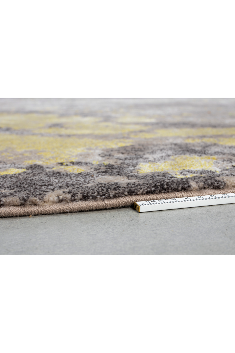 Round Ocher Contemporary Carpet | Zuiver Solar | Woodfurniture.com