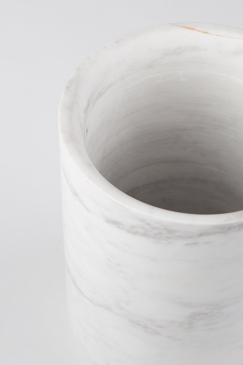 White Marble Vase | Zuiver Fajen | Woodfurniture.com