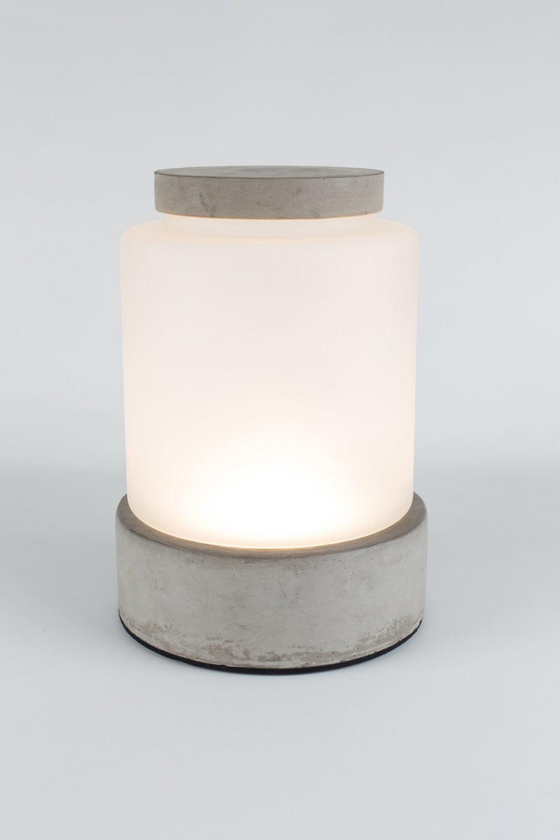 Frosted Glass Vase LED Lamp (L) | Zuiver Reina | Woodfurniture.com