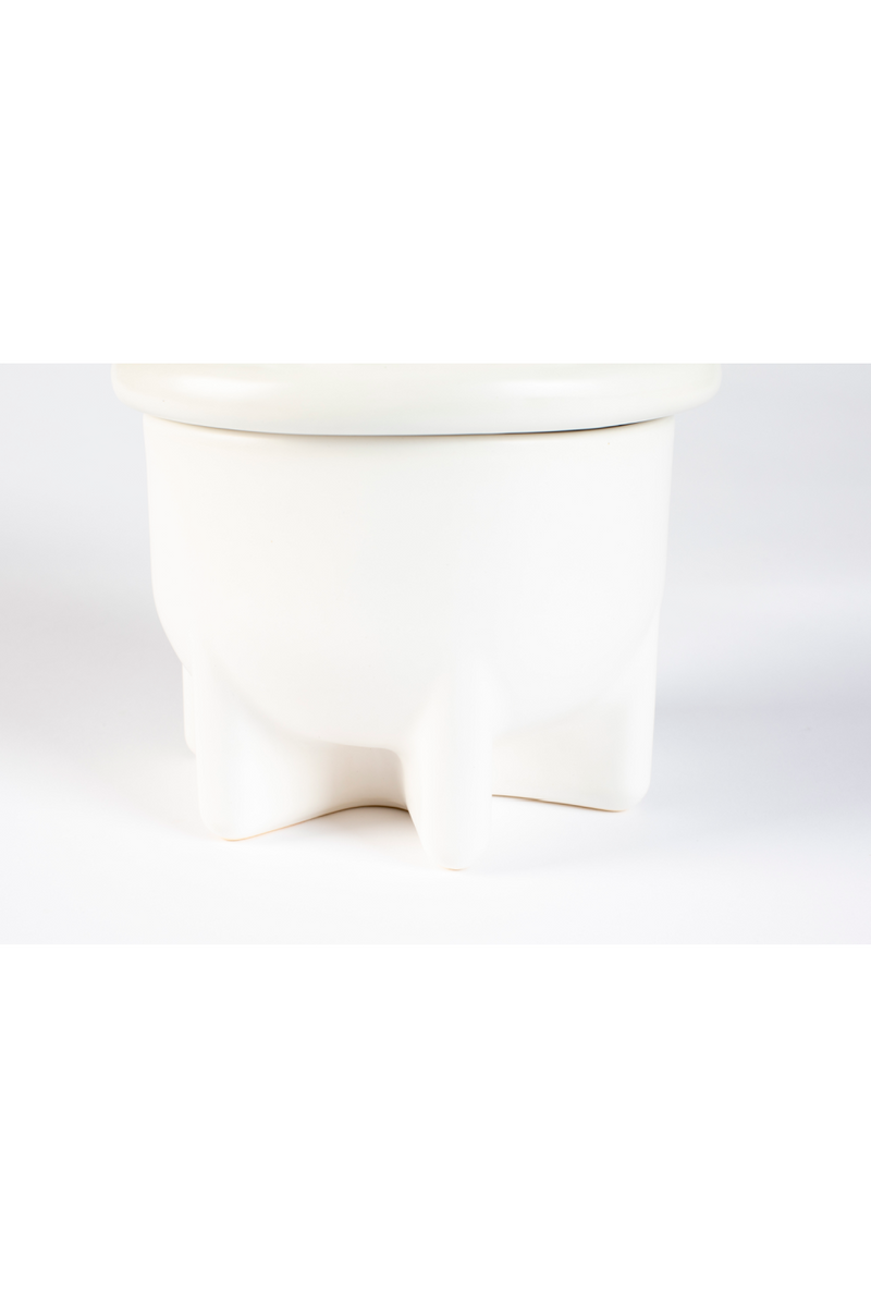 White Ceramic Modern Vase | Zuiver Bassin | Woodfurniture.com