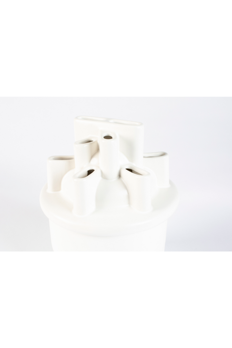 White Ceramic Modern Vase | Zuiver Bassin | Woodfurniture.com