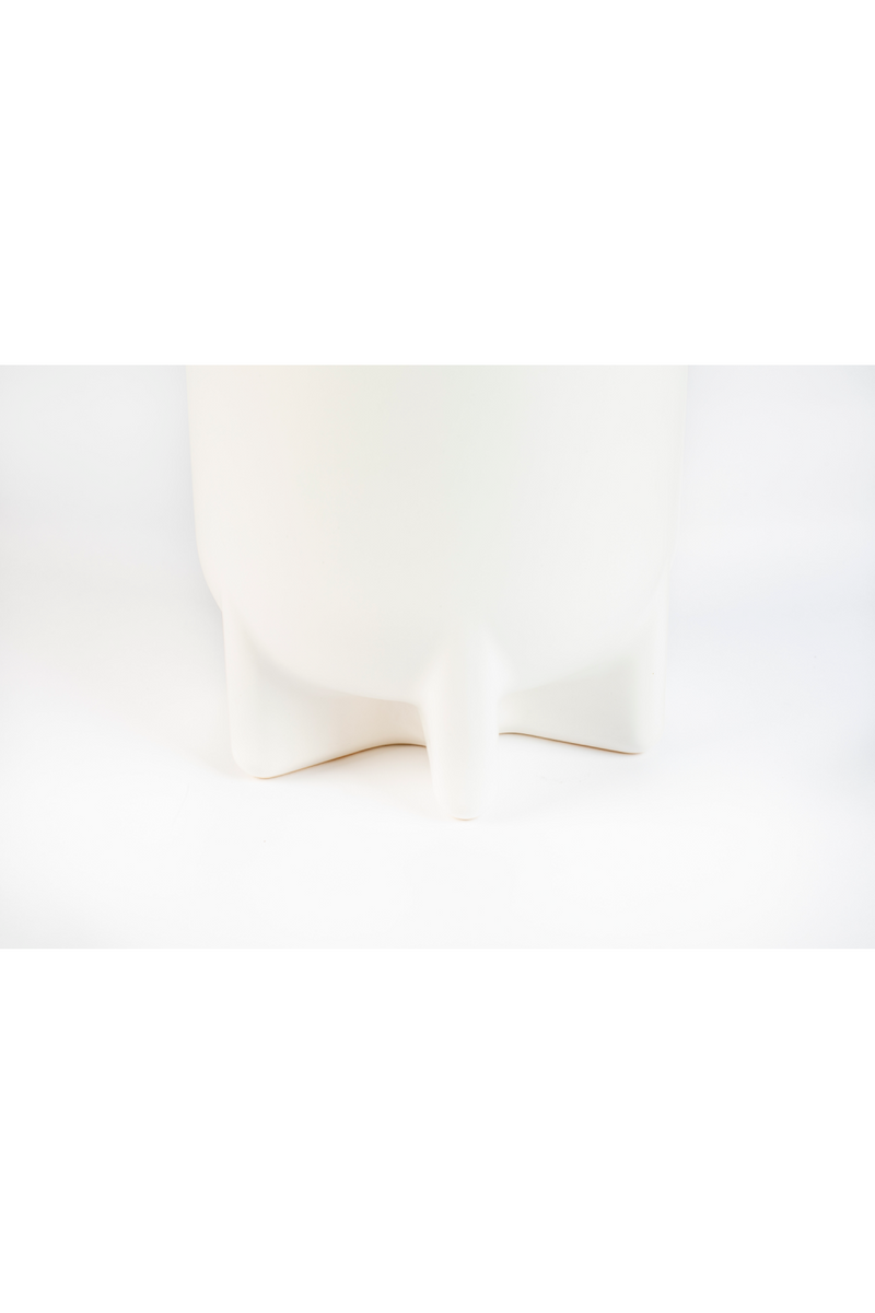 White Ceramic Modern Vase | Zuiver Bassin | Woodfurniture.com